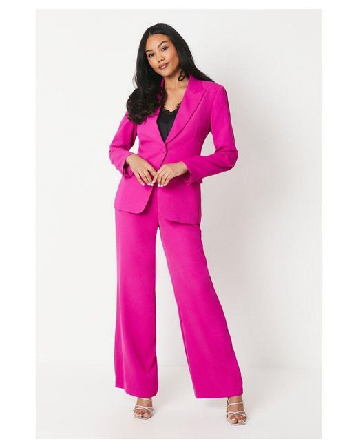 Coast Pink Wide Leg Drape Fabric Trouser