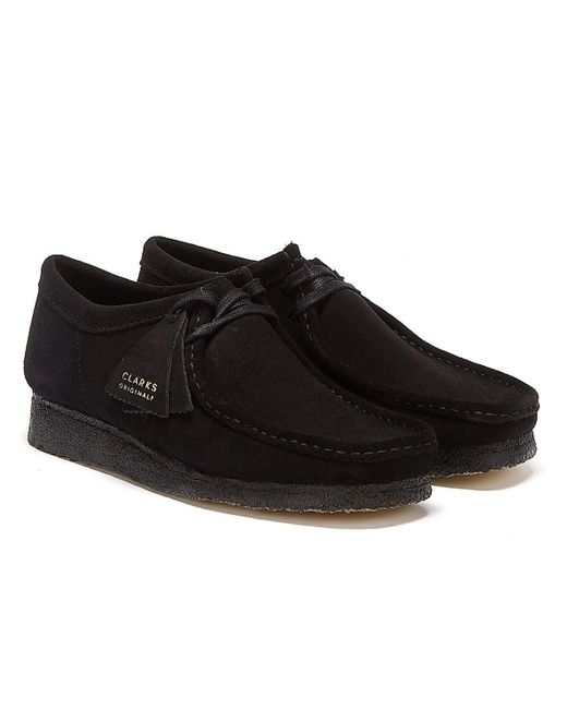 Clarks Black Originals Wallabee Shoes for men