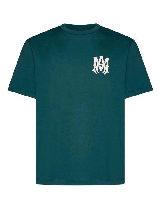 Amiri Ma Core Logo Bedrukt T-shirt In Regenwoudgroen in het Green voor heren