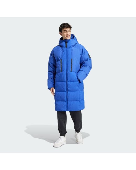 Adidas Blue Myshelter Down Parka for men