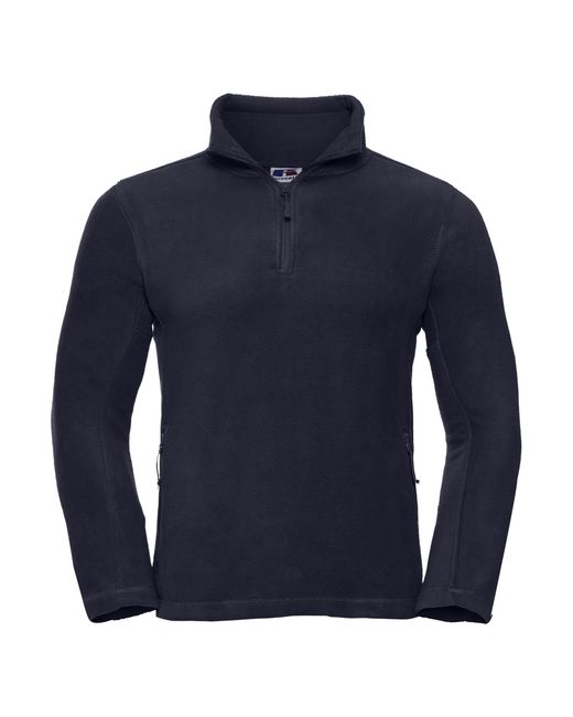 Russell Blue 1/4 Zip Outdoor Fleece Top (French) for men