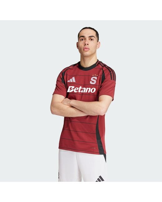 Adidas Originals Red Sparta Prague 24/25 Home Jersey for men