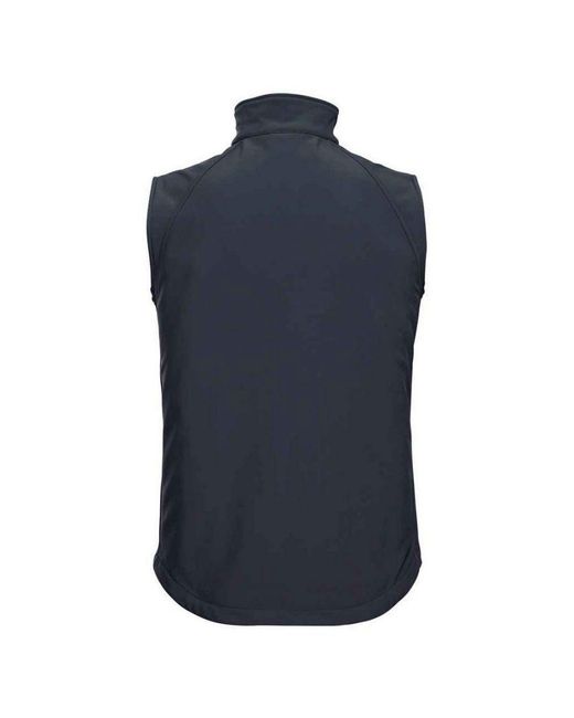 Russell Blue Softshell Gilet (French) for men