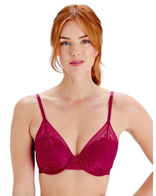 Pretty Polly Red Botanical Lace High Apex Bra
