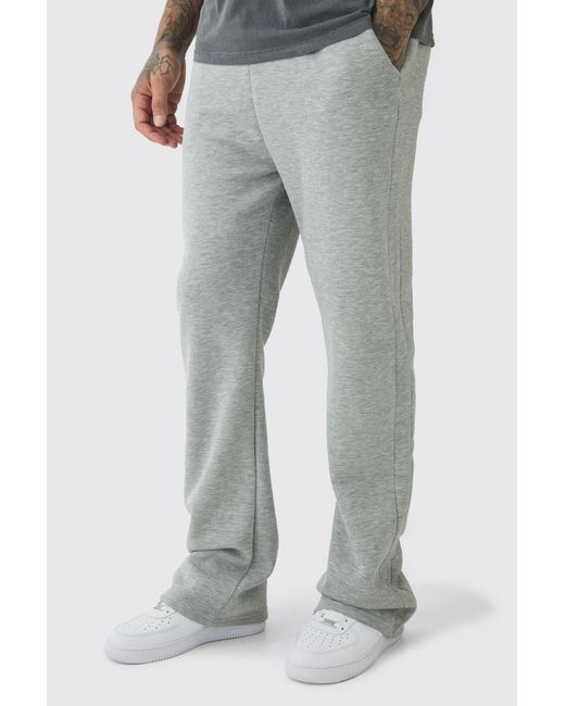 BoohooMAN Gray Tall Relaxed Gusset Joggers for men