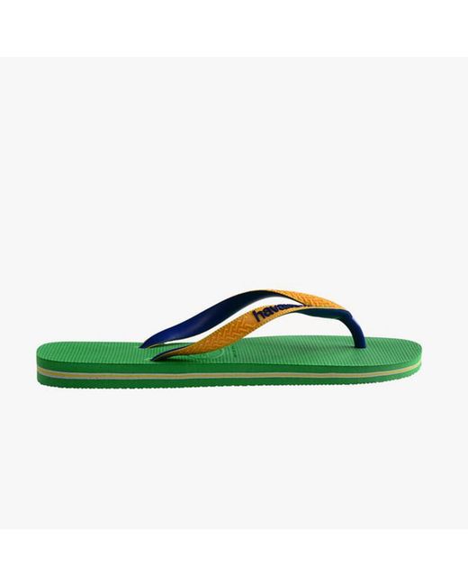 Havaianas Green Hav Brasil Mix Flip Flops Leaf/Marine