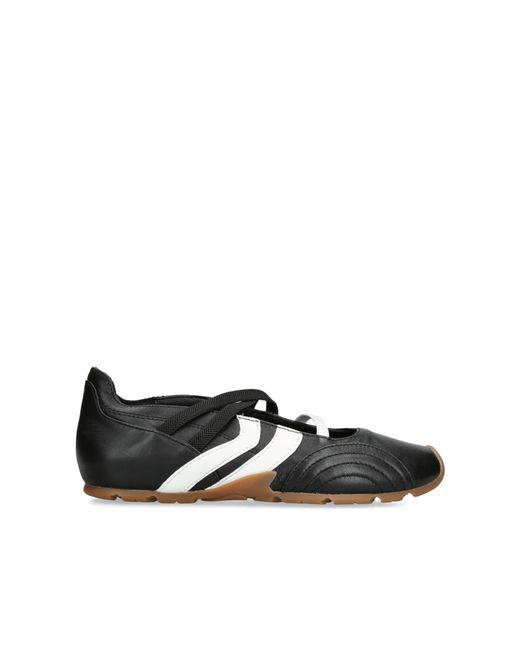 Steve Madden Black Leather Joisie Sneakers