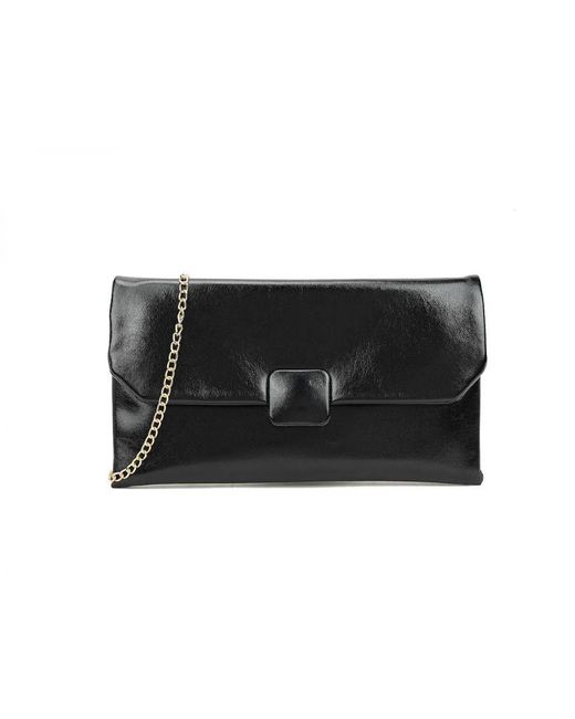 Where's That From Black 'Deltaz' Clutch Bag
