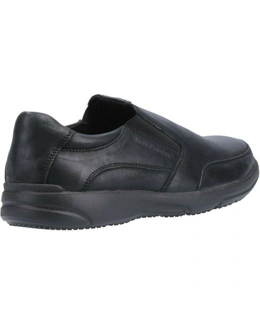 Hush Puppies Billy Mocassini Uomo – Vera Pelle, Slip On Con Elastico Nascosto, Fodera Traspirante, Suola Comfort