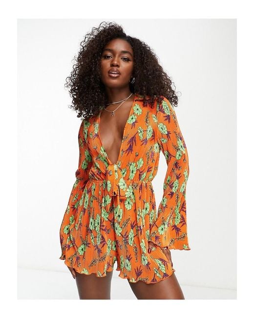 Orange playsuit hotsell