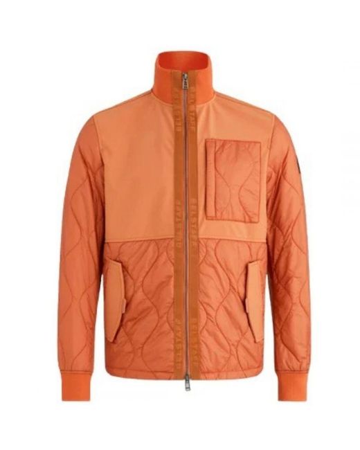 Belstaff Orange Amber Sector Overshirt Jacket Polyamide for men