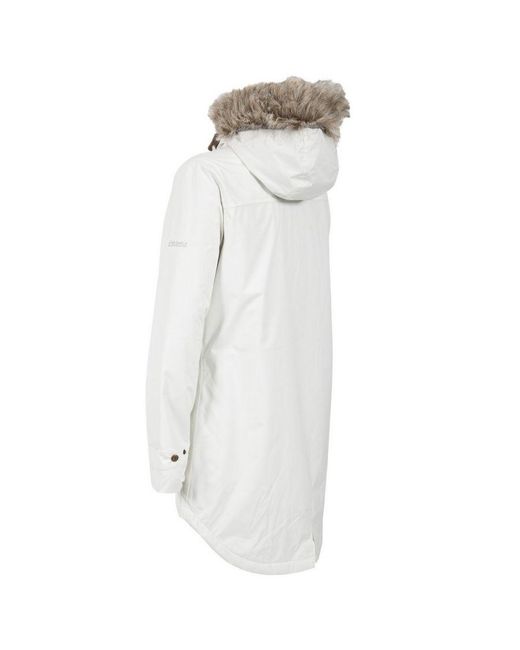 Trespass White Ladies Clea Waterproof Padded Jacket