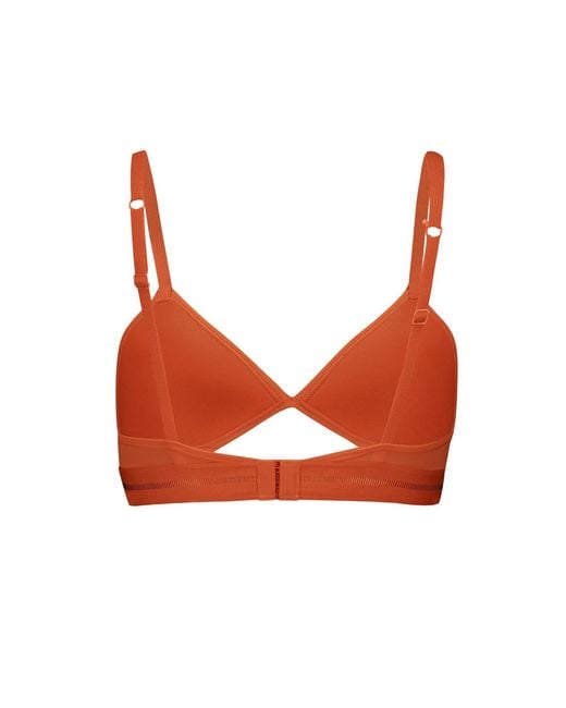 PUMA Orange Peek A Boo Triangle Bralette