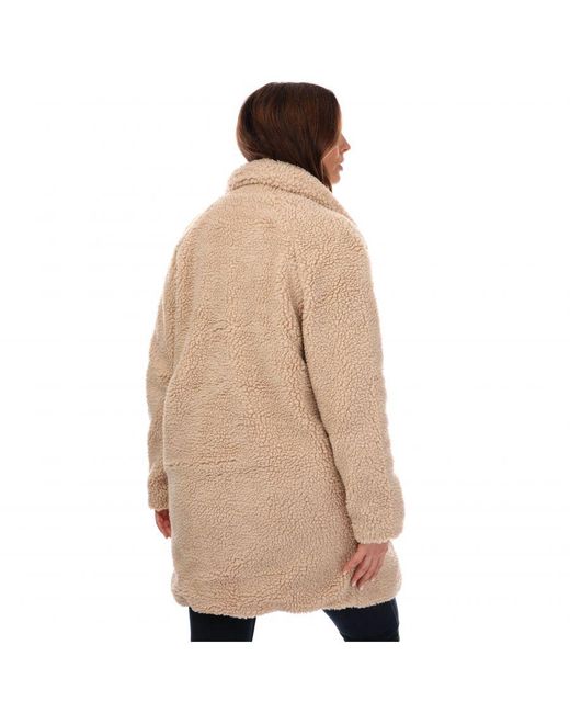 ONLY Natural Womenss New Aurelia Sherpa Coat