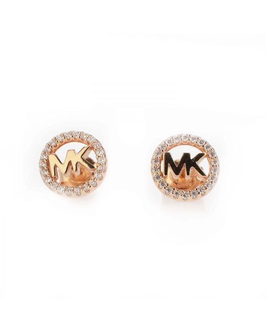 Michael Kors Metallic Accessories Thin Logo Earrings