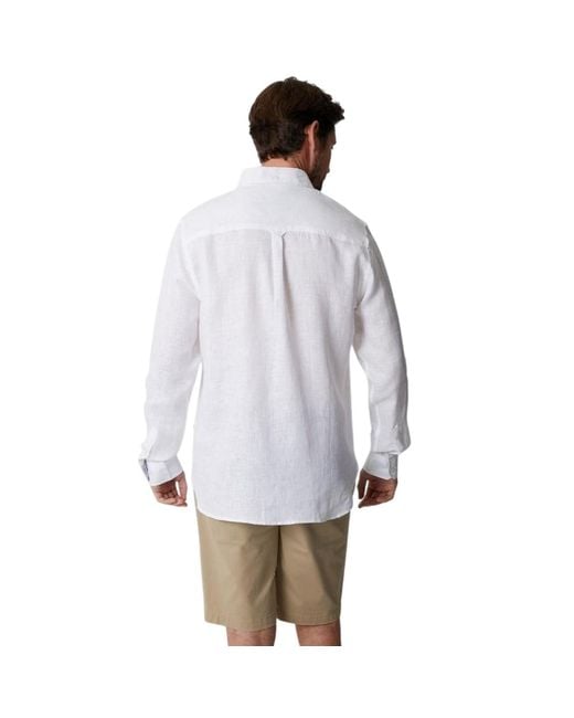 Saltwell White Oxford Long-Sleeved Formal Shirt for men
