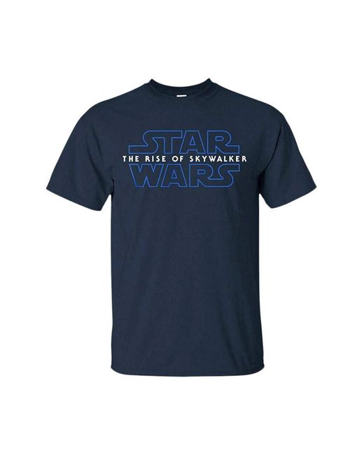 Star Wars Blue "The Rise Of Skywalker" T-Shirt Cotton for men