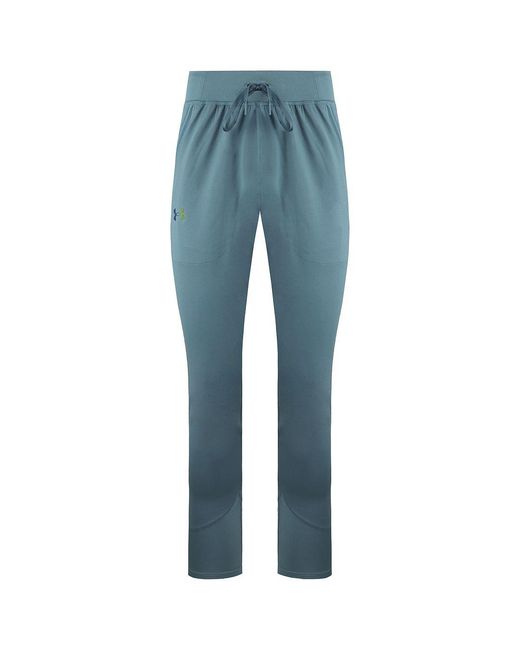 Under Armour Blue Rush Run Track Pants Cotton for men