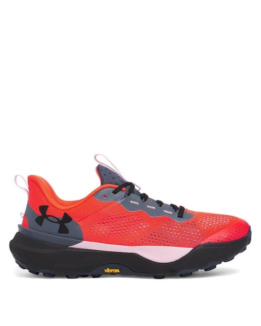 Under Armour Red Infinity Pro Trail Lace-Up Sneakers for men