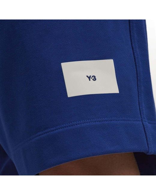 Y-3 Organic Cotton Terry Shorts In Blauw in het Blue voor heren
