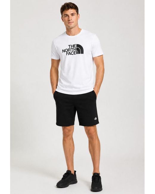 The North Face White Ss Easy Tee And Graphic Shorts Set for men
