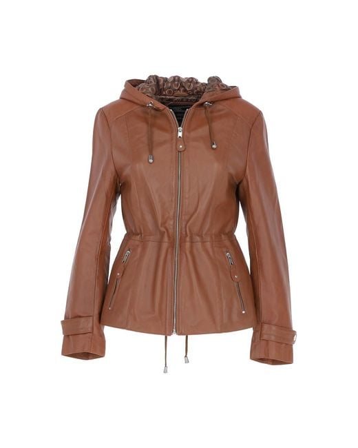 Ashwood Leather Black 'Anne' Jacket With Adjustable Waist String
