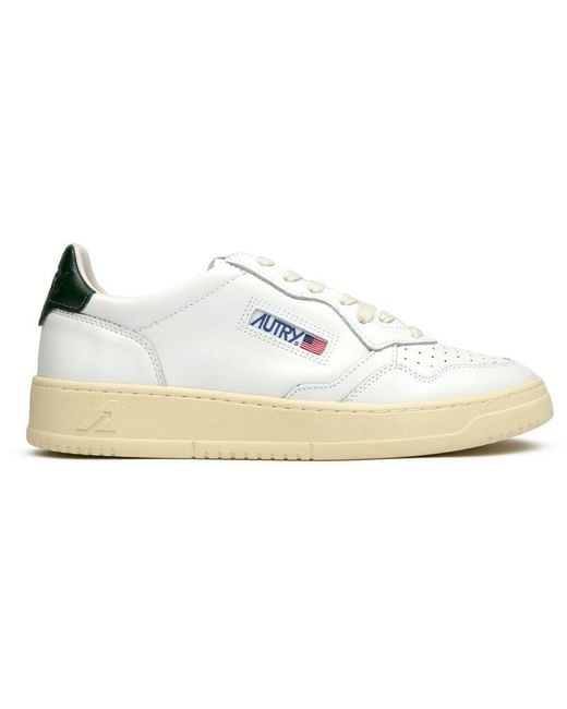 Autry White Medalist Low Trainers for men