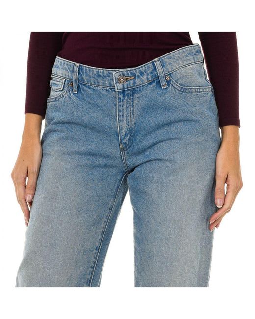 Armani Blue Long Straight Cut Jeans 6Y5J15-5Dwqz