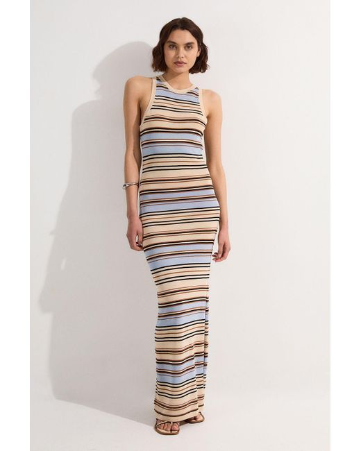 cap sleeve knit dress The Rib-Knit Cap-Sleeve Midi Dress main image 1