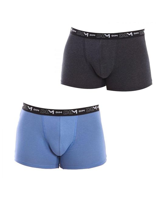 Dim Blue Pack-2 Boxers Cotton Streech Breathable Fabric D6596 for men