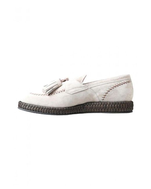Dolce & Gabbana White Ivory Suede Leather Espadrille Shoes for men