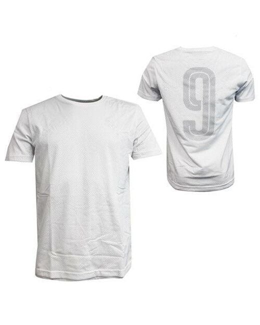 PUMA White Evo Mesh Layered Short Sleeved Tee Top T-Shirt 570574 02 A2D for men