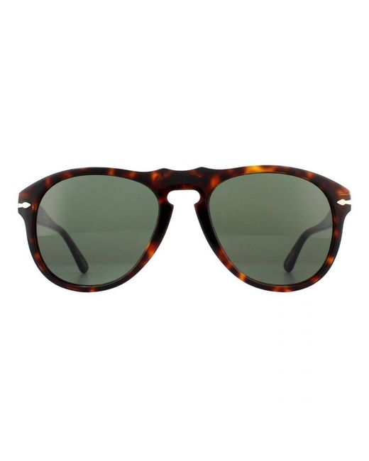 Persol Green Sunglasses 0649 24/31 Havana 52Mm for men