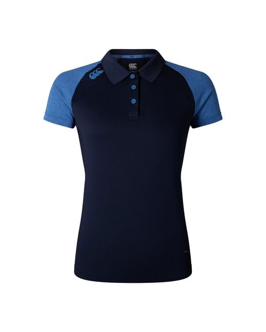Canterbury Blue Ladies Elite Polo Shirt /True Marl)