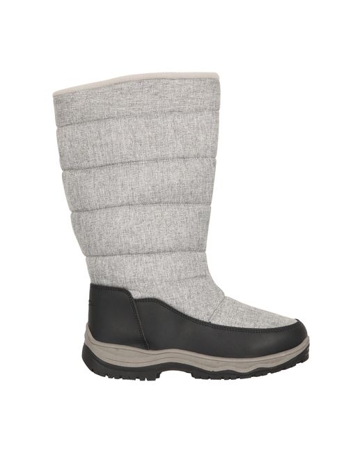 Mountain Warehouse Gray Ladies Icey Long Snow Boots (Light)