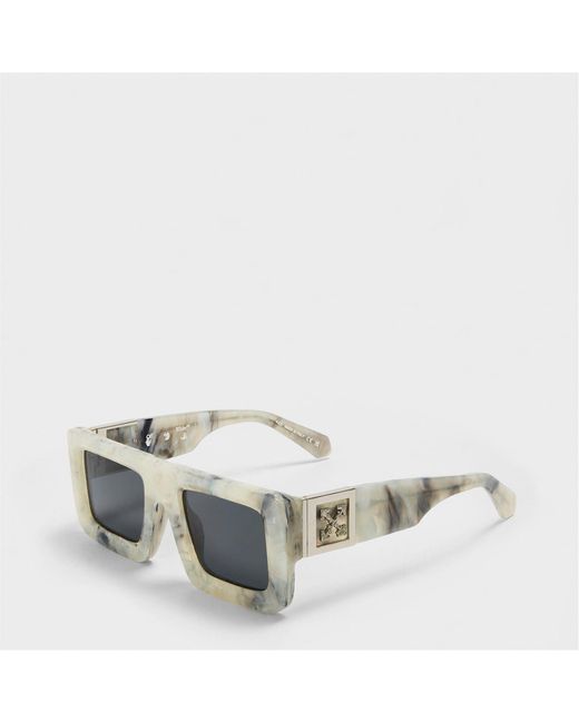 Off-White c/o Virgil Abloh Metallic Accessories Off Square Sunglasses, Design for men