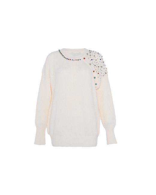 faina Jumper Wolwit in het White