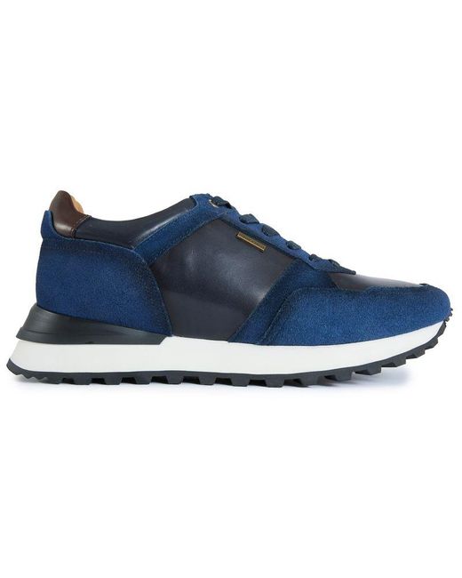 Simon Carter Blue Gervais Casual Runner Trainers