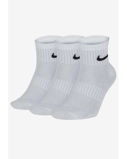 Nike Gray Dry Cushion Everyday 3 Pairs Ankle Socks for men