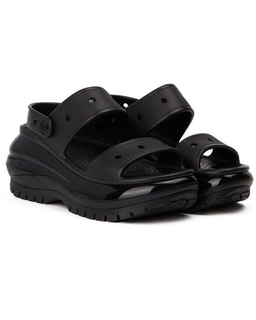CROCSTM Black Mega Crush 2 Strap Shoes