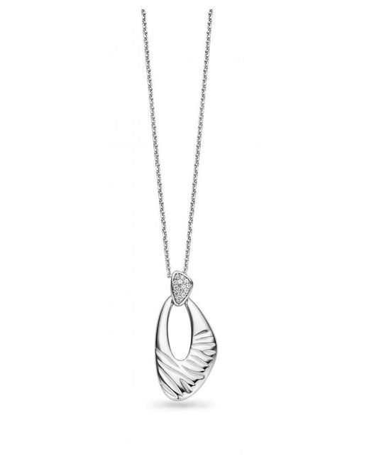Orphelia White 925 Sterling Chain With Pendant