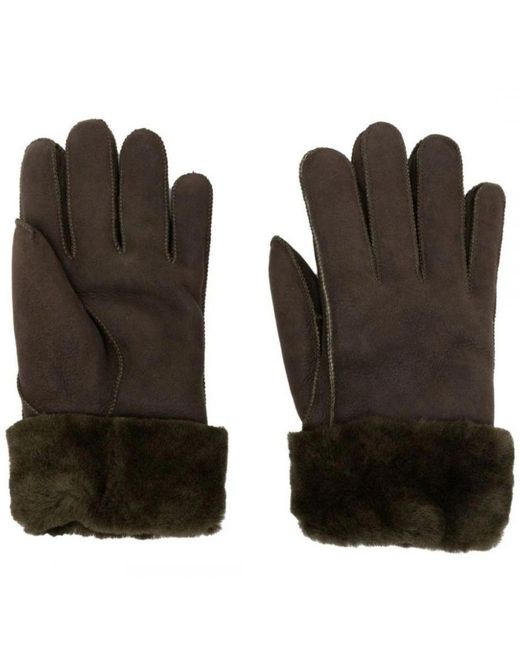 Parajumpers Brown Shearling Tobacco Gloves