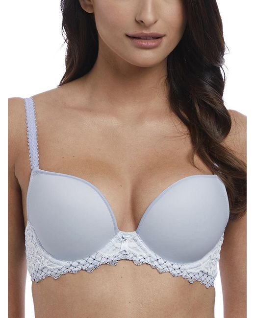 Wacoal Blue Lace Essentiel T Shirt Bra