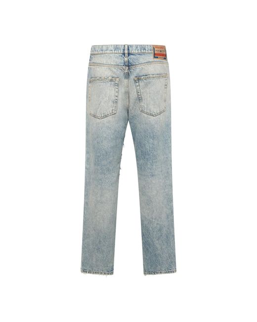 DIESEL Blue D Fire S1 Straight Leg Jeans for men