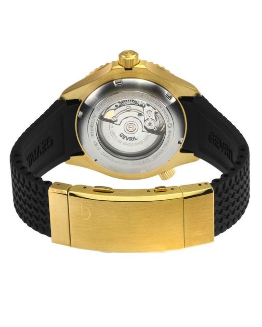 Gevril Black Hudson Yards 48805R Swiss Automatic Sellita Sw200 Watch for men