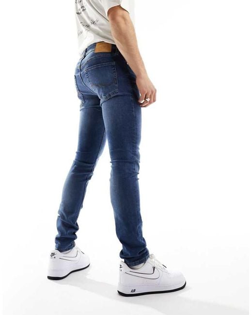 Jack & Jones Blue Liam Skinny Jeans for men