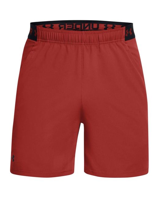 Under Armour Red Vanish Fitness Shorts With Bold Logo for men