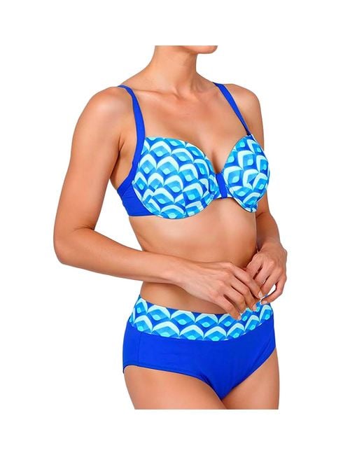Teleno Blue Bikini With Cup And Underwire Tegb1053C
