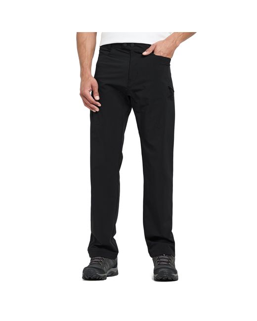 North Ridge Black Tech Walking Trousers for men