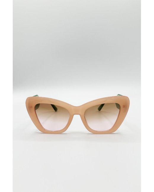 SVNX Natural Cat Eye Sunglasses
